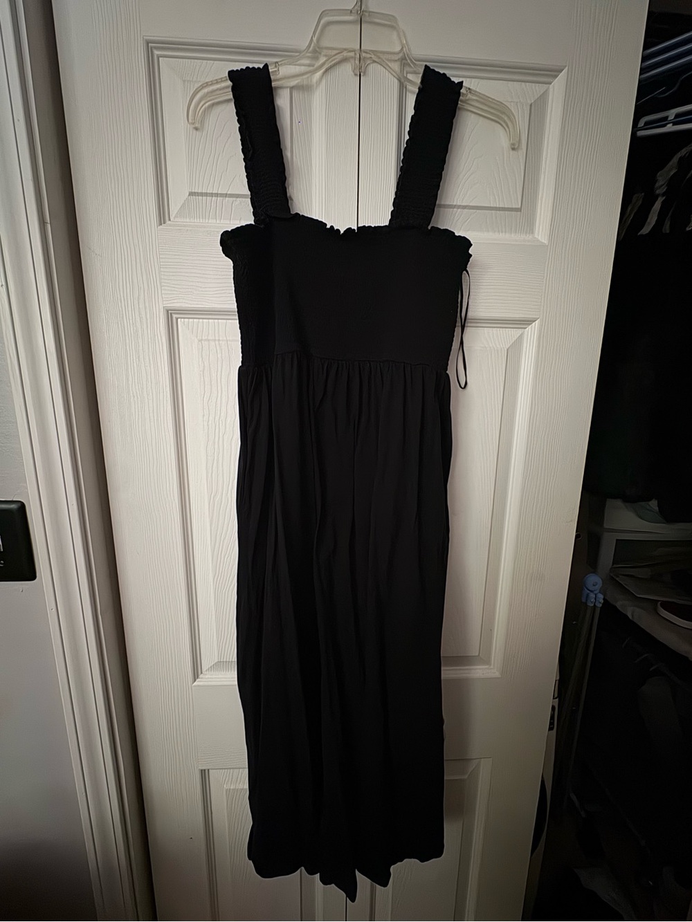 Old Navy Black Smocked Tank Dress, size L